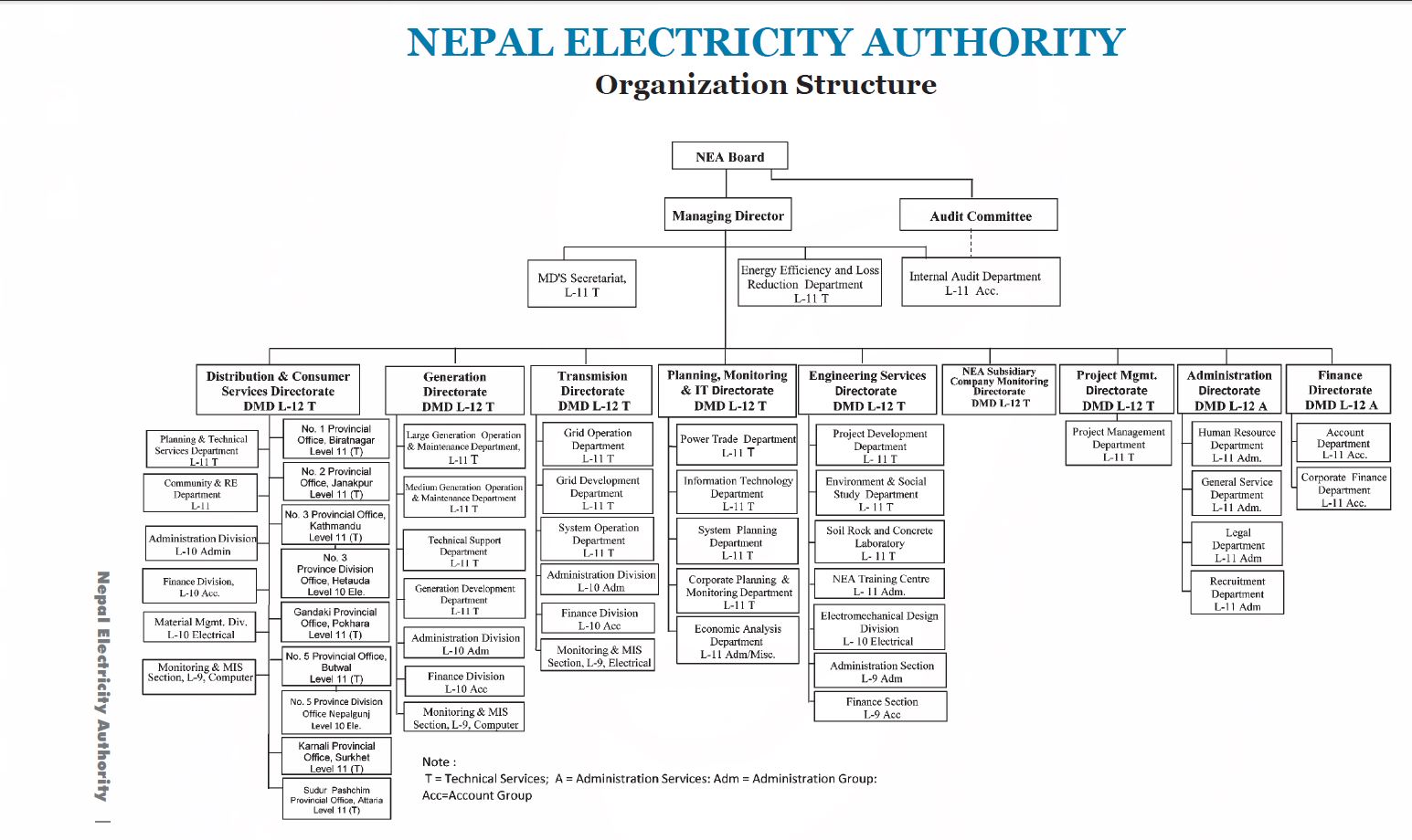 Nea Organisation Chart
